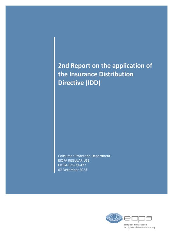 Report on the application of the IDD